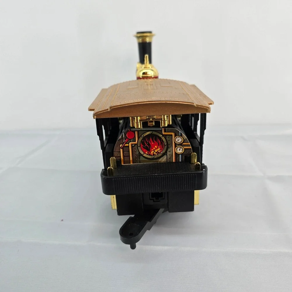 Vintage 1986 New Bright Gold Rush Express Steam Locomotive Train Engine G‎ Scale